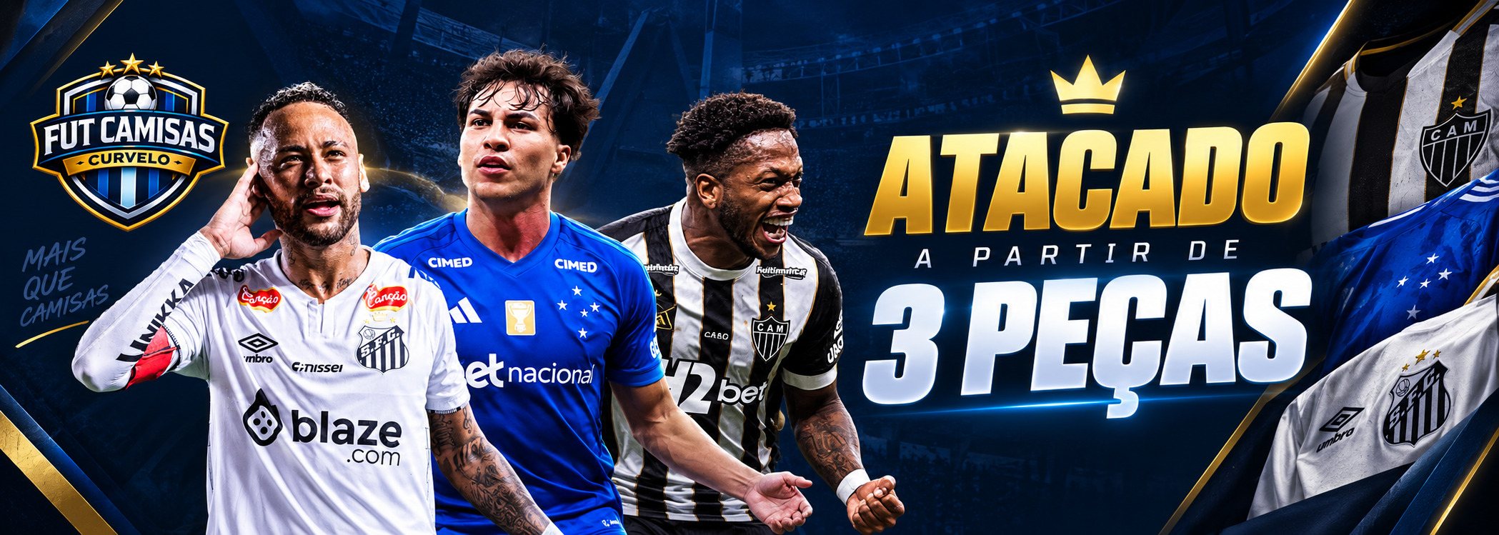 FutCamisas Atacado — camisas de futebol no atacado
