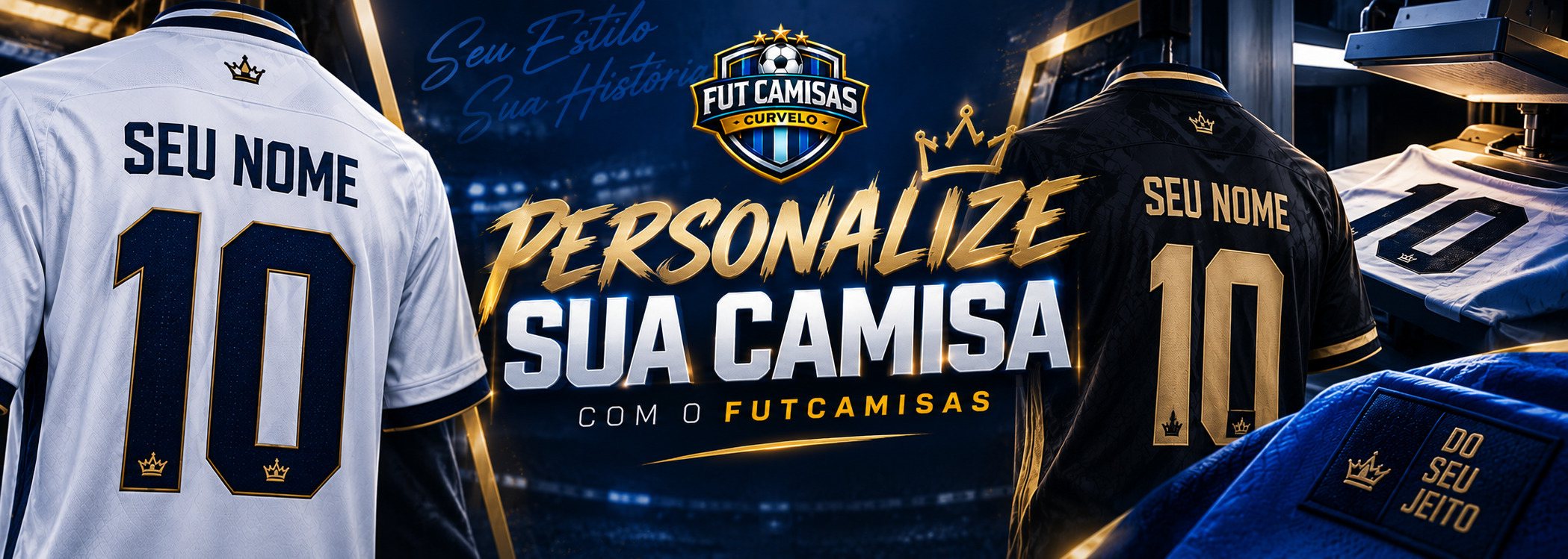 Personalize sua camisa com nome e número